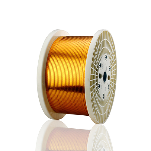 Polyimide film wrapped wire